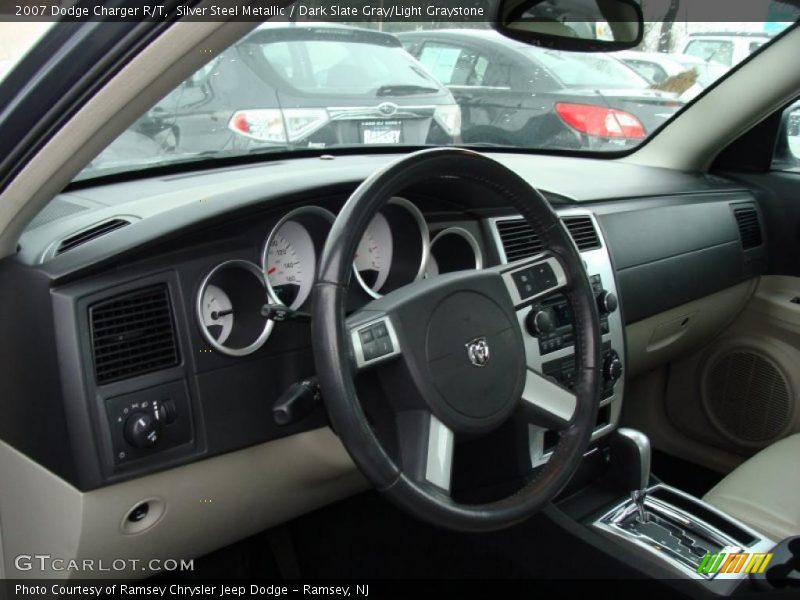 Silver Steel Metallic / Dark Slate Gray/Light Graystone 2007 Dodge Charger R/T