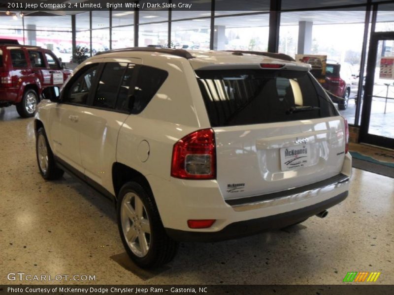 Bright White / Dark Slate Gray 2011 Jeep Compass 2.4 Limited