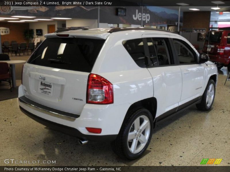 Bright White / Dark Slate Gray 2011 Jeep Compass 2.4 Limited