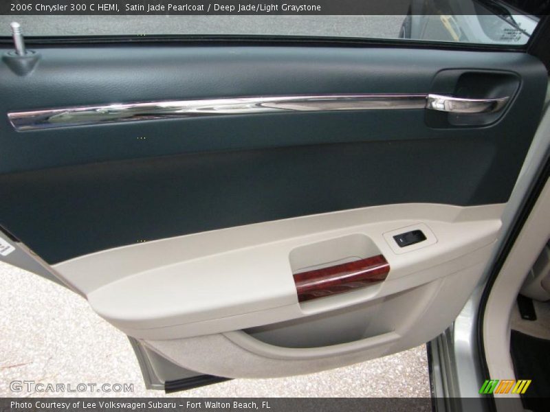 Satin Jade Pearlcoat / Deep Jade/Light Graystone 2006 Chrysler 300 C HEMI