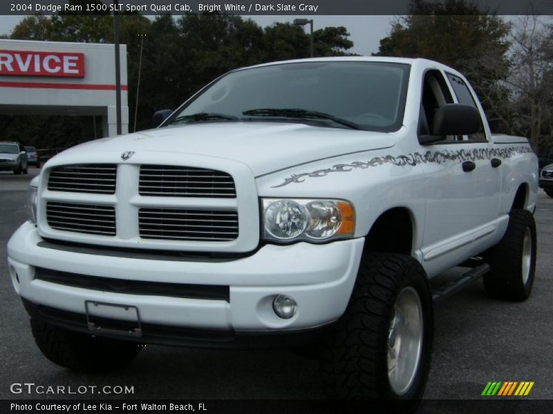 Bright White / Dark Slate Gray 2004 Dodge Ram 1500 SLT Sport Quad Cab