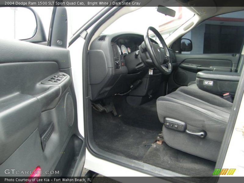 Bright White / Dark Slate Gray 2004 Dodge Ram 1500 SLT Sport Quad Cab