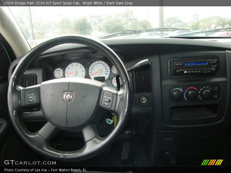 Bright White / Dark Slate Gray 2004 Dodge Ram 1500 SLT Sport Quad Cab