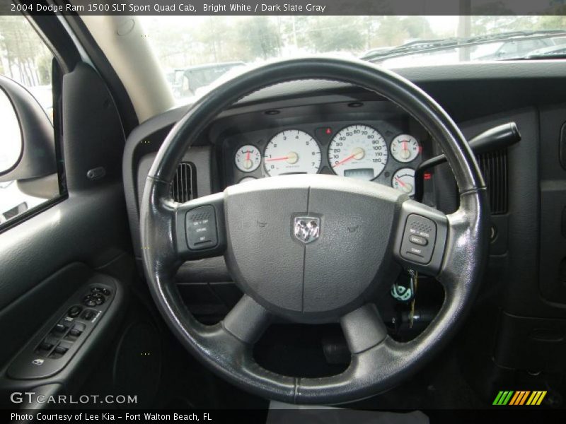 Bright White / Dark Slate Gray 2004 Dodge Ram 1500 SLT Sport Quad Cab