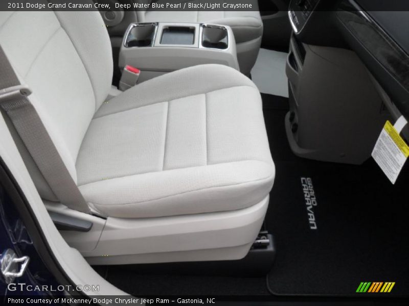  2011 Grand Caravan Crew Black/Light Graystone Interior
