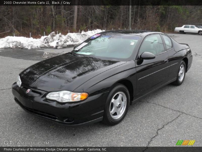 Black / Gray 2003 Chevrolet Monte Carlo LS