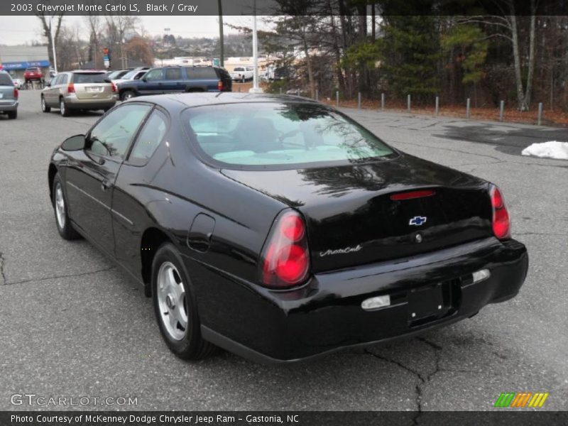 Black / Gray 2003 Chevrolet Monte Carlo LS