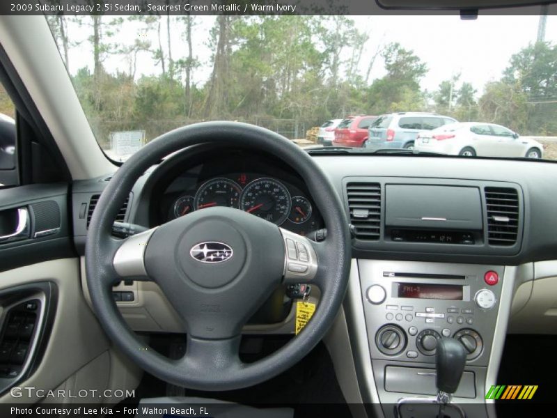 Seacrest Green Metallic / Warm Ivory 2009 Subaru Legacy 2.5i Sedan