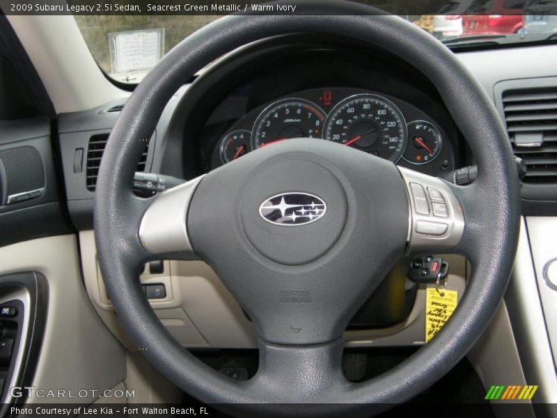 Seacrest Green Metallic / Warm Ivory 2009 Subaru Legacy 2.5i Sedan