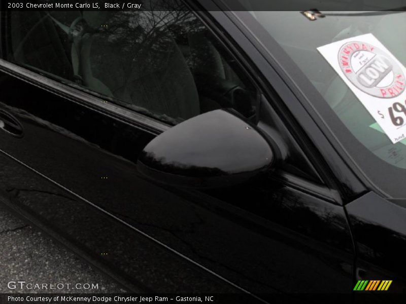 Black / Gray 2003 Chevrolet Monte Carlo LS