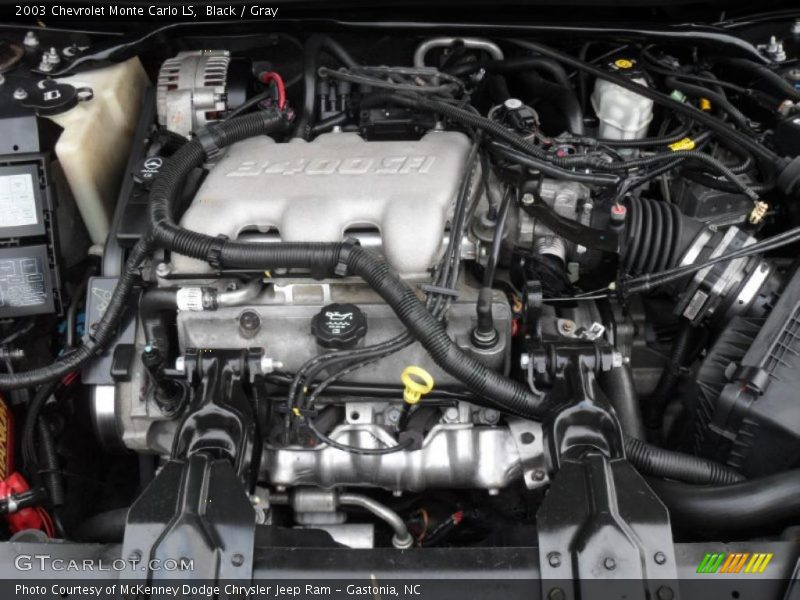 Black / Gray 2003 Chevrolet Monte Carlo LS