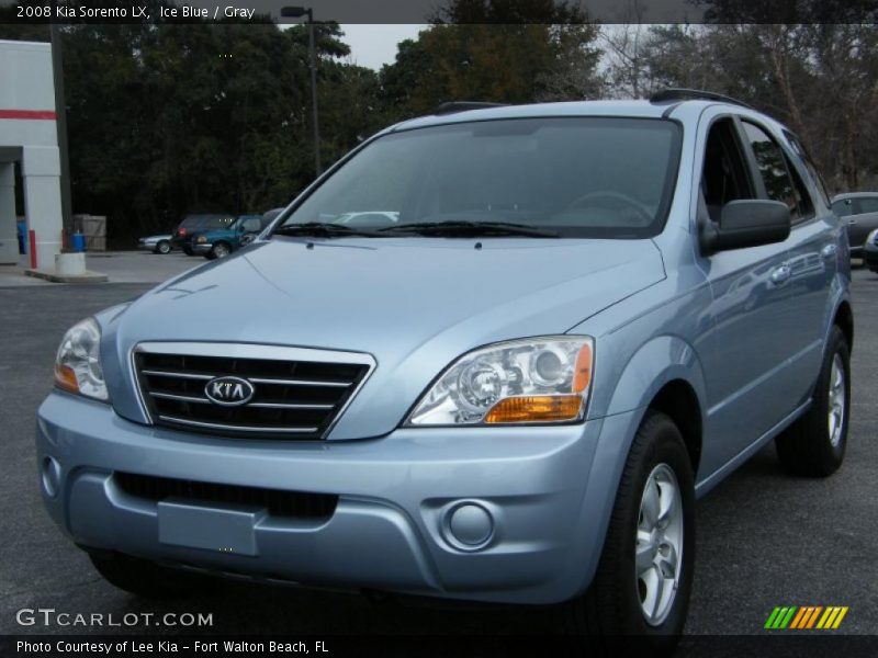 Ice Blue / Gray 2008 Kia Sorento LX