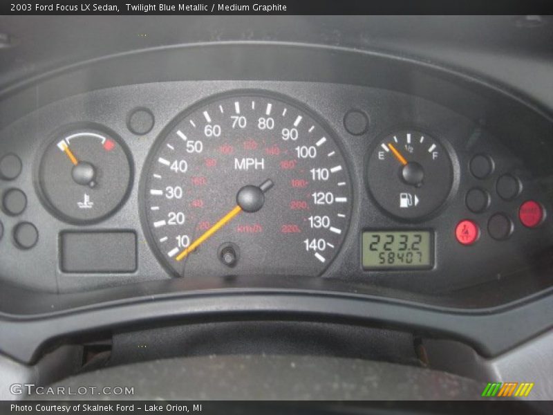  2003 Focus LX Sedan LX Sedan Gauges
