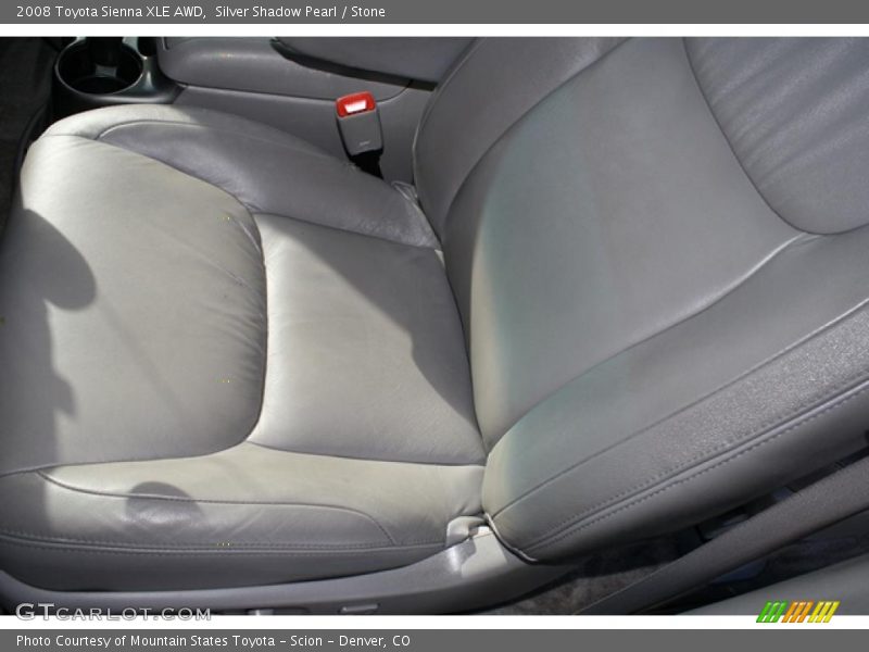 Silver Shadow Pearl / Stone 2008 Toyota Sienna XLE AWD