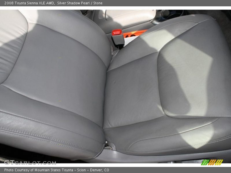 Silver Shadow Pearl / Stone 2008 Toyota Sienna XLE AWD