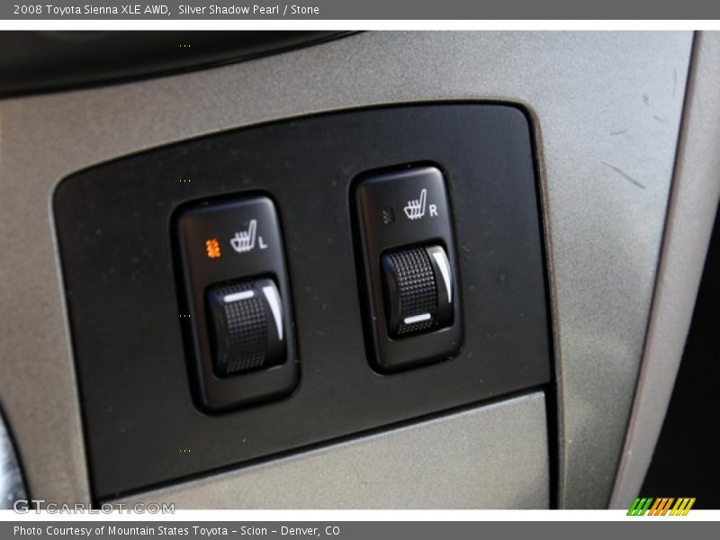 Silver Shadow Pearl / Stone 2008 Toyota Sienna XLE AWD