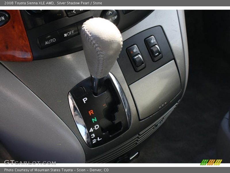 Silver Shadow Pearl / Stone 2008 Toyota Sienna XLE AWD