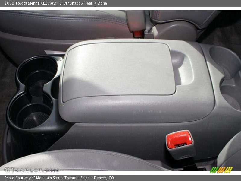 Silver Shadow Pearl / Stone 2008 Toyota Sienna XLE AWD