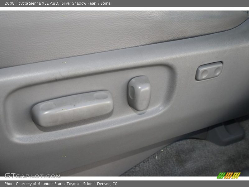 Silver Shadow Pearl / Stone 2008 Toyota Sienna XLE AWD