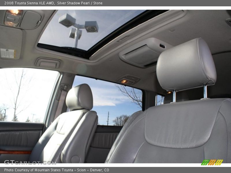 Silver Shadow Pearl / Stone 2008 Toyota Sienna XLE AWD