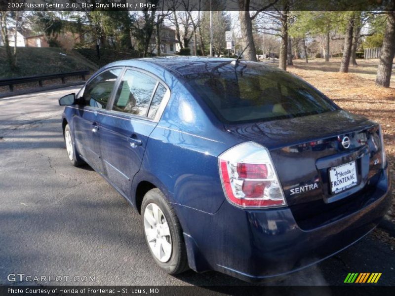 Blue Onyx Metallic / Beige 2007 Nissan Sentra 2.0