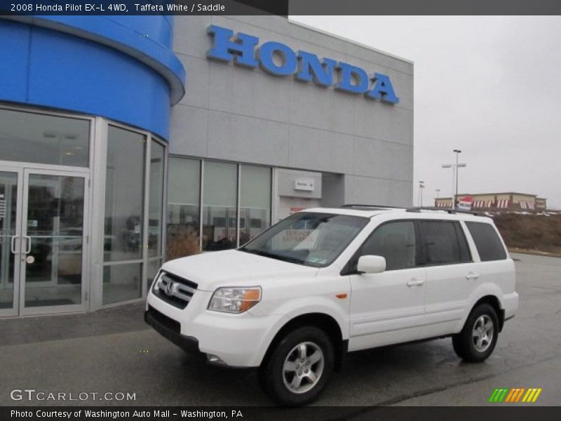 Taffeta White / Saddle 2008 Honda Pilot EX-L 4WD