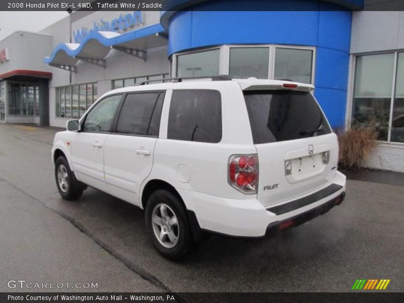 Taffeta White / Saddle 2008 Honda Pilot EX-L 4WD