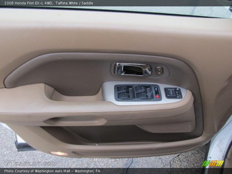 Taffeta White / Saddle 2008 Honda Pilot EX-L 4WD