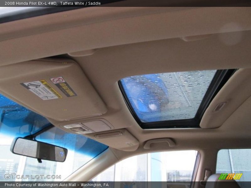 Taffeta White / Saddle 2008 Honda Pilot EX-L 4WD