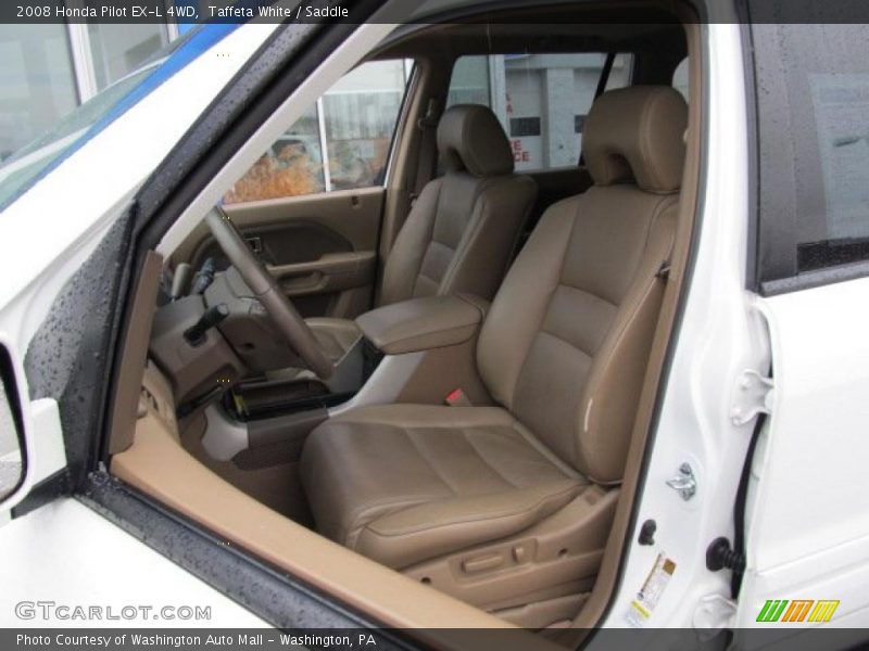 Taffeta White / Saddle 2008 Honda Pilot EX-L 4WD