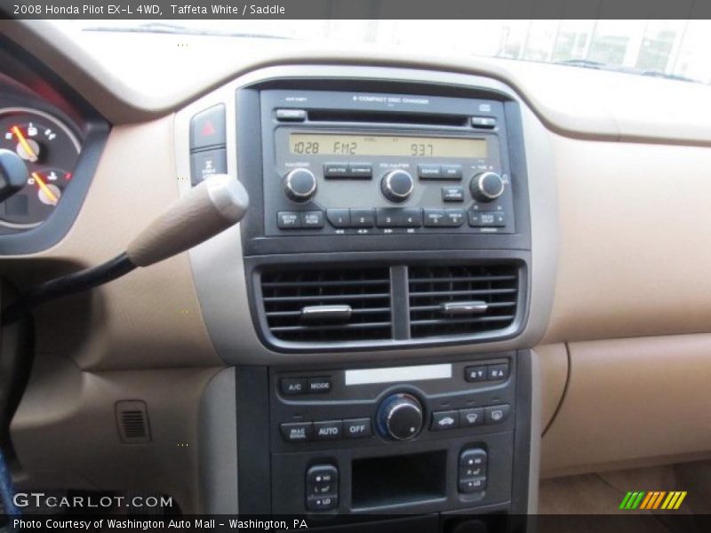 Taffeta White / Saddle 2008 Honda Pilot EX-L 4WD