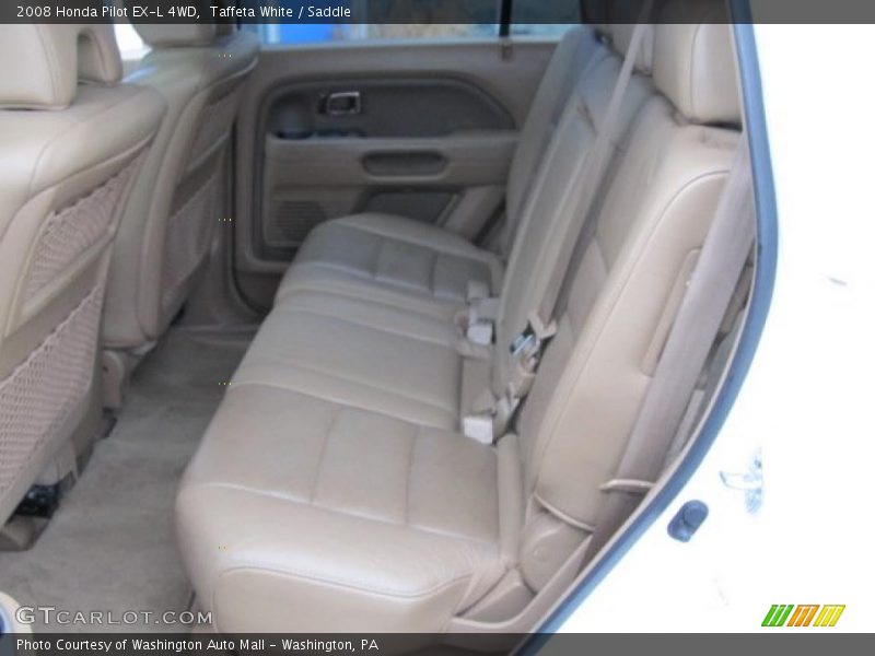 Taffeta White / Saddle 2008 Honda Pilot EX-L 4WD