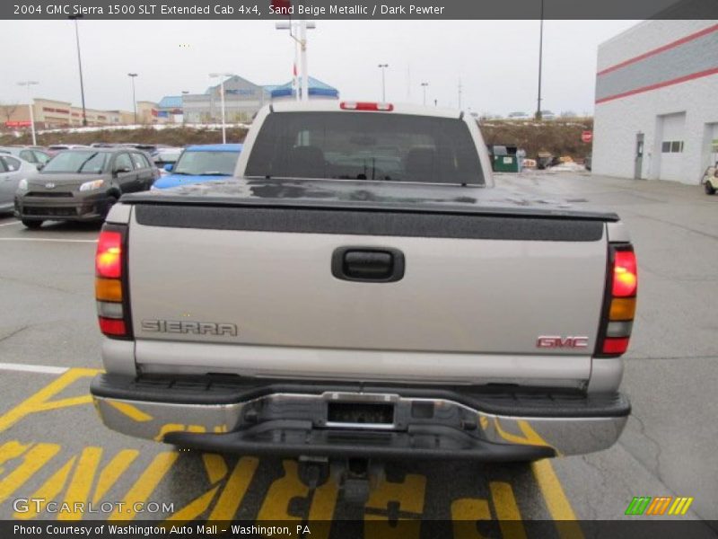 Sand Beige Metallic / Dark Pewter 2004 GMC Sierra 1500 SLT Extended Cab 4x4