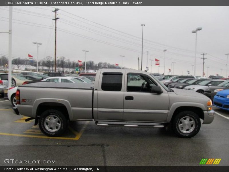 Sand Beige Metallic / Dark Pewter 2004 GMC Sierra 1500 SLT Extended Cab 4x4