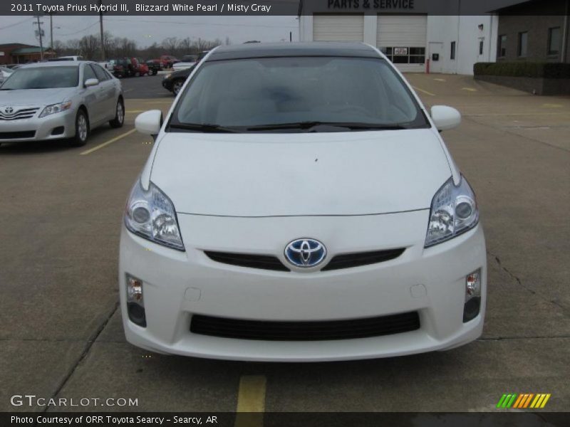 Blizzard White Pearl / Misty Gray 2011 Toyota Prius Hybrid III