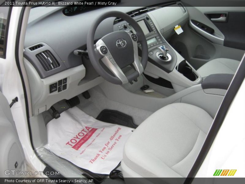  2011 Prius Hybrid III Misty Gray Interior