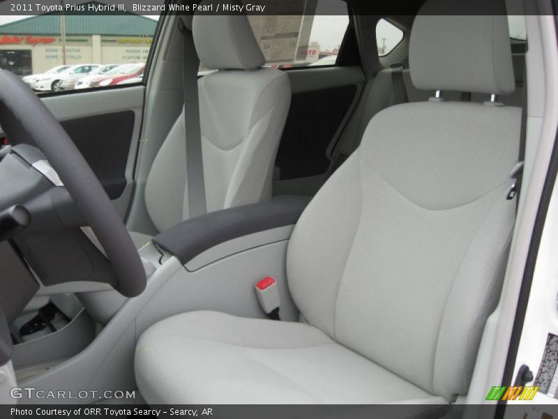  2011 Prius Hybrid III Misty Gray Interior
