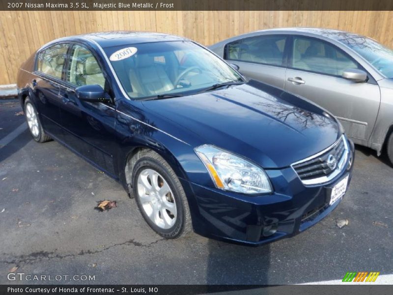 Majestic Blue Metallic / Frost 2007 Nissan Maxima 3.5 SL