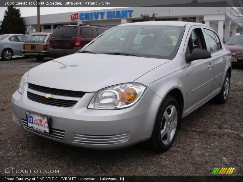 Ultra Silver Metallic / Gray 2008 Chevrolet Cobalt LS Sedan