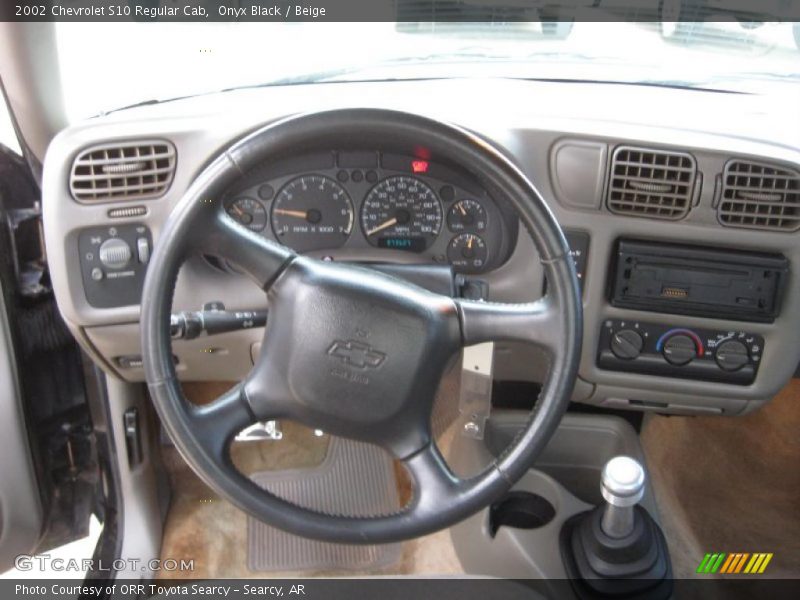 Onyx Black / Beige 2002 Chevrolet S10 Regular Cab