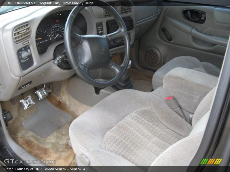 Onyx Black / Beige 2002 Chevrolet S10 Regular Cab