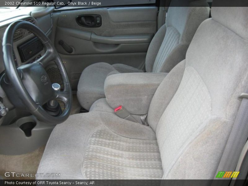 Onyx Black / Beige 2002 Chevrolet S10 Regular Cab