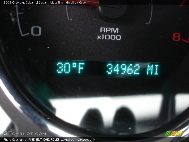 Ultra Silver Metallic / Gray 2008 Chevrolet Cobalt LS Sedan