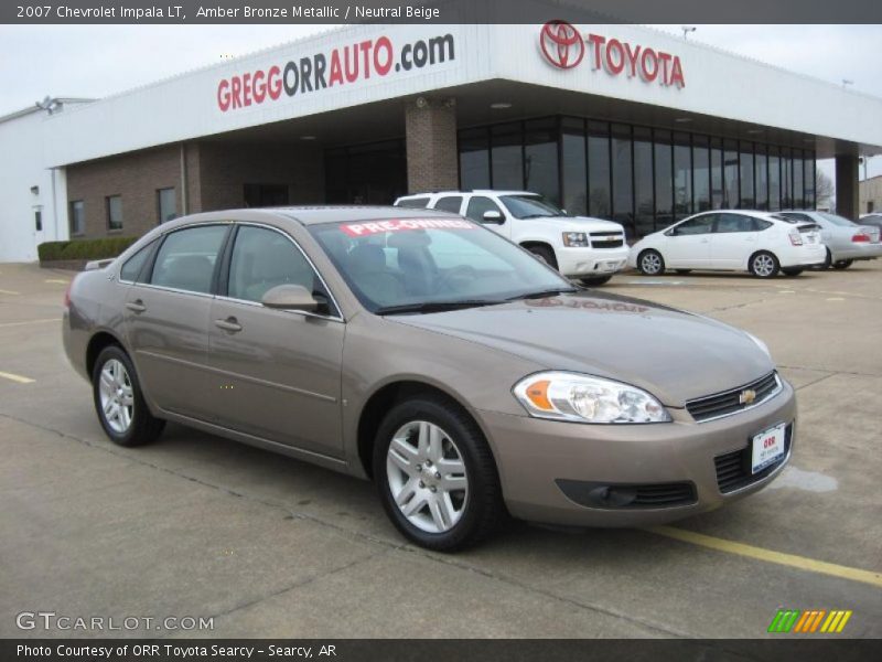 Amber Bronze Metallic / Neutral Beige 2007 Chevrolet Impala LT