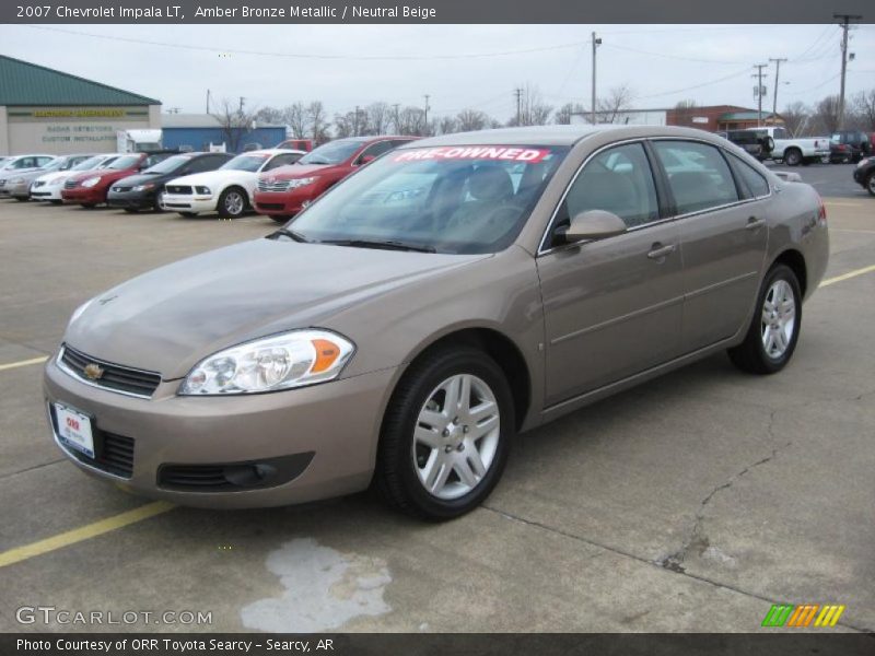 Amber Bronze Metallic / Neutral Beige 2007 Chevrolet Impala LT