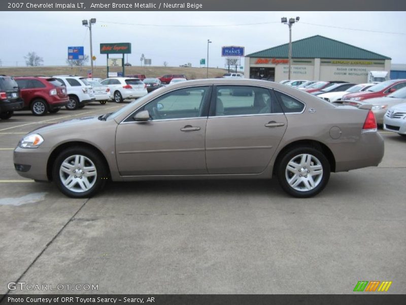 Amber Bronze Metallic / Neutral Beige 2007 Chevrolet Impala LT