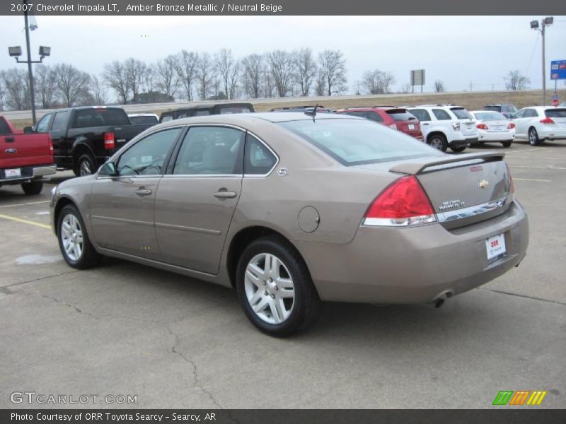 Amber Bronze Metallic / Neutral Beige 2007 Chevrolet Impala LT