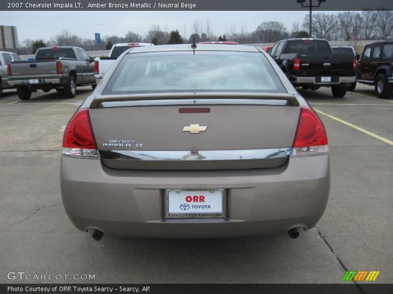 Amber Bronze Metallic / Neutral Beige 2007 Chevrolet Impala LT