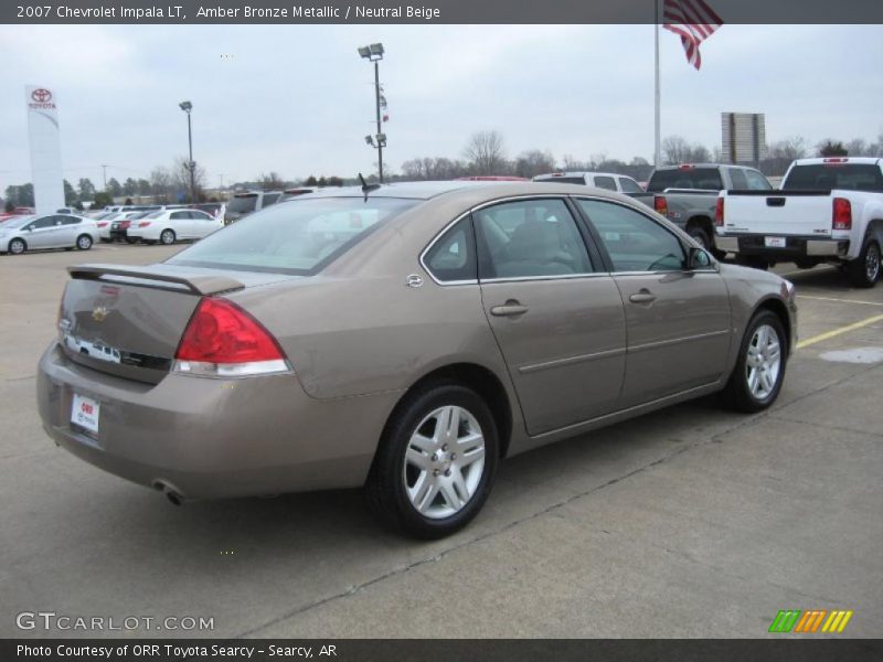 Amber Bronze Metallic / Neutral Beige 2007 Chevrolet Impala LT