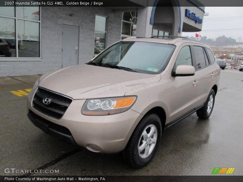 Golden Beige / Beige 2007 Hyundai Santa Fe GLS 4WD